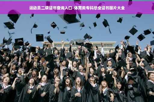 运动员二级证书查询入口-体育类专科毕业证书图片大全