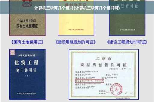 计算机三级有几个证书(计算机三级有几个证书啊)