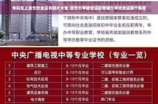 专科生上清华毕业证书图片大全,清华大学肄业证和普通大学毕业证哪个有用
