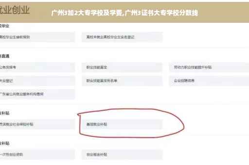 广州3加2大专学校及学费,广州3证书大专学校分数线