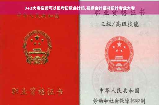 3+2大专在读可以报考初级会计吗,初级会计证书设计专业大专