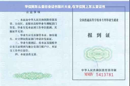 学信网怎么查毕业证书图片大全,在学信网上怎么查证书