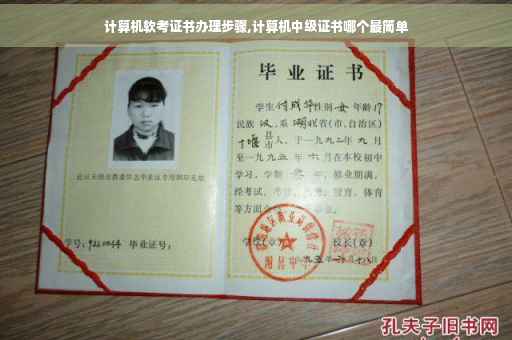 计算机软考证书办理步骤,计算机中级证书哪个最简单