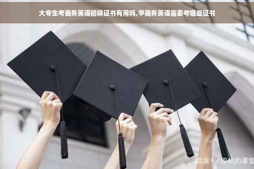 大专生考商务英语初级证书有用吗,学商务英语需要考哪些证书
