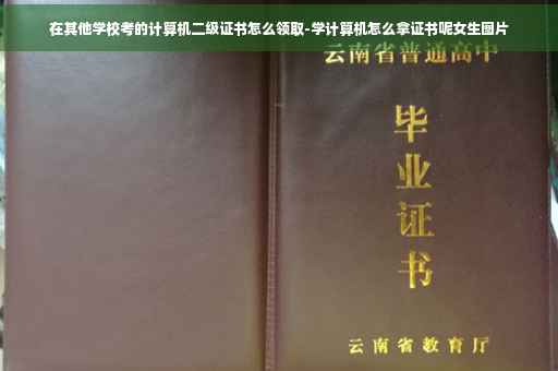 在其他学校考的计算机二级证书怎么领取-学计算机怎么拿证书呢女生图片