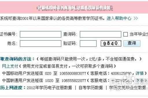 计算机四级证书有用吗,计算机四级证书没发