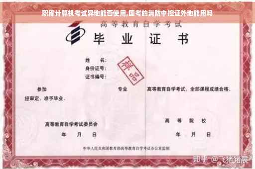 职称计算机考试异地能否使用,国考的消防中控证外地能用吗