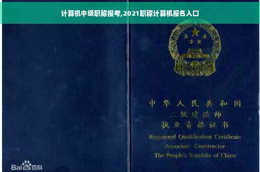 计算机中级职称报考,2021职称计算机报名入口