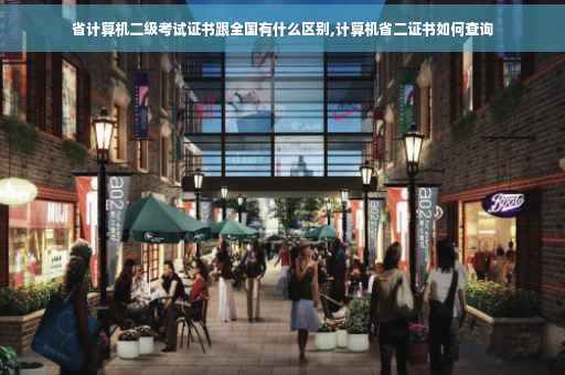 省计算机二级考试证书跟全国有什么区别,计算机省二证书如何查询