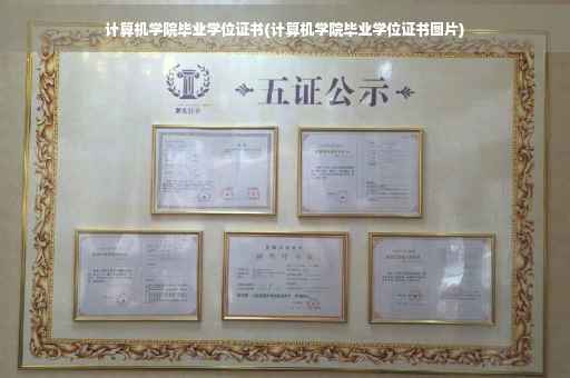 计算机学院毕业学位证书(计算机学院毕业学位证书图片)