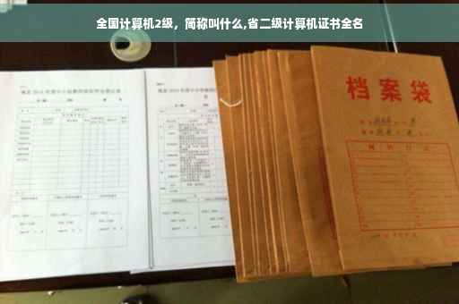 全国计算机2级，简称叫什么,省二级计算机证书全名