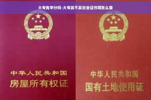大专有学分吗-大专发不发毕业证书呢怎么查
