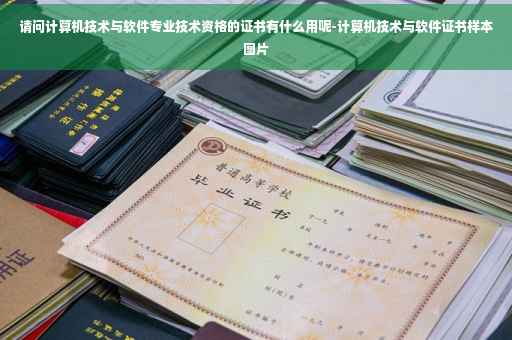 请问计算机技术与软件专业技术资格的证书有什么用呢-计算机技术与软件证书样本图片