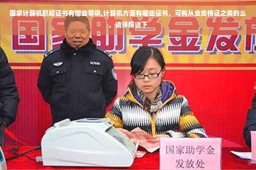 国家计算机职称证书有哪些等级,计算机方面有哪些证书，可有从业资格证之类的么，请详细说下