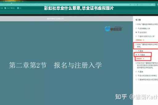 彩虹社毕业什么意思,毕业证书虚拟图片