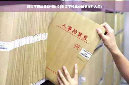 财贸学校毕业证书图片(财贸学校毕业证书图片大全)
