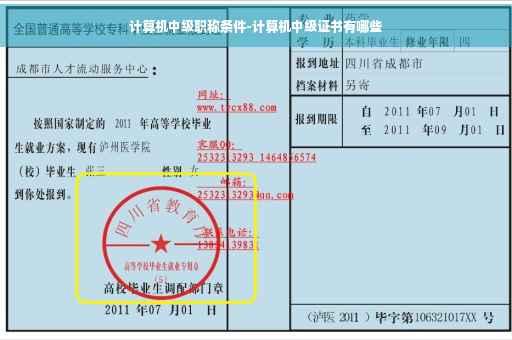 计算机中级职称条件-计算机中级证书有哪些