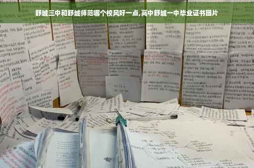 舒城三中和舒城师范哪个校风好一点,高中舒城一中毕业证书图片
