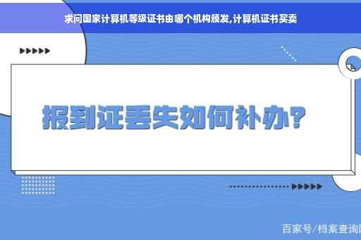 求问国家计算机等级证书由哪个机构颁发,计算机证书买卖