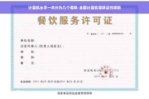 计算机水平一共分为几个等级-全国计算机等级证书级别