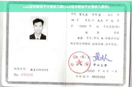 cad证书相当于计算机几级(cad证书相当于计算机几级的)