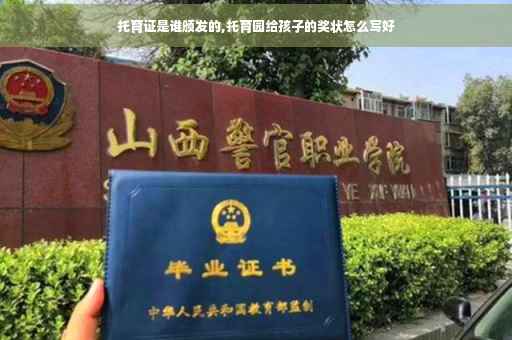 托育证是谁颁发的,托育园给孩子的奖状怎么写好