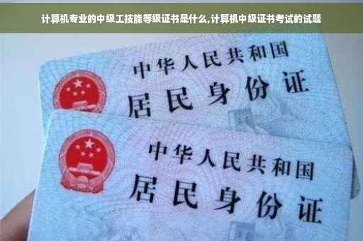 计算机专业的中级工技能等级证书是什么,计算机中级证书考试的试题 计算机专业的中级工技能等级证书是什么,计算机中级证书考试的试题