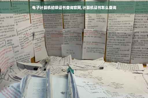 电子计算机初级证书查询官网,计算机证书怎么查询