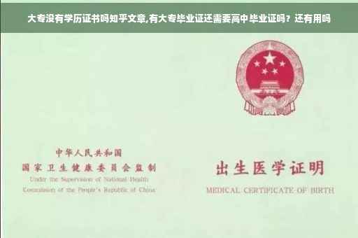 大专没有学历证书吗知乎文章,有大专毕业证还需要高中毕业证吗？还有用吗