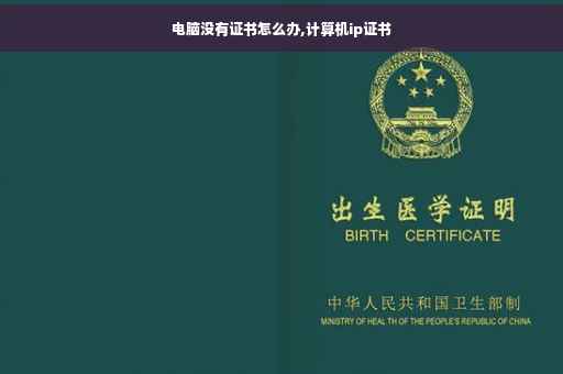 电脑没有证书怎么办,计算机ip证书
