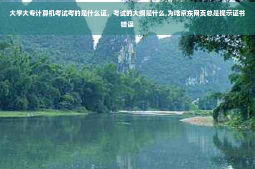 大学大专计算机考试考的是什么证，考试的大纲是什么,为啥京东网页总是提示证书错误