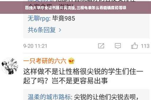 四线大学毕业证书图片高清版,三相电表怎么看精确度和等级