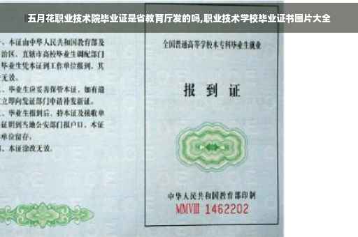 五月花职业技术院毕业证是省教育厅发的吗,职业技术学校毕业证书图片大全