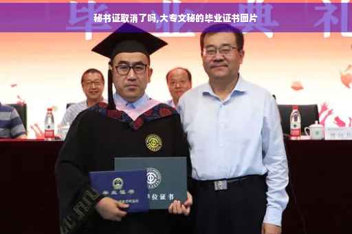 秘书证取消了吗,大专文秘的毕业证书图片