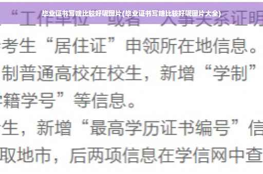 毕业证书写啥比较好呢图片(毕业证书写啥比较好呢图片大全)