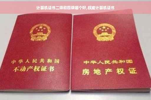 计算机证书二级和四级哪个好,权威计算机证书