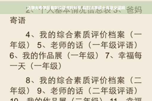 法学大专学历有学位证书吗知乎,在职法学硕士有毕业证吗