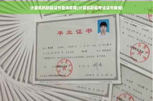计算机的职称证书查询官网(计算机职称考试证书查询)