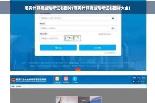 哪类计算机最难考证书图片(哪类计算机最难考证书图片大全)