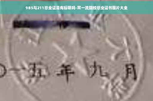 985与211毕业证是有标明吗-双一流院校毕业证书图片大全
