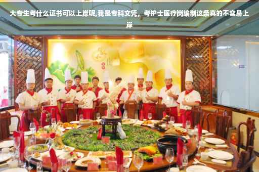 大专生考什么证书可以上岸呢,我是专科文凭，考护士医疗岗编制这条真的不容易上岸