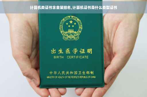 计算机类证书含金量排名,计算机证书是什么类型证书