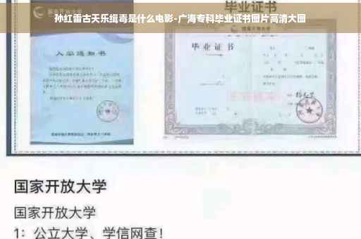 孙红雷古天乐缉毒是什么电影-广海专科毕业证书图片高清大图
