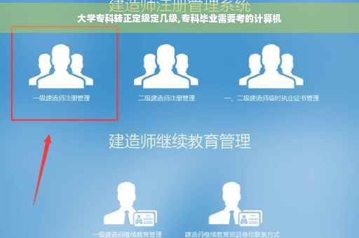 大学专科转正定级定几级,专科毕业需要考的计算机