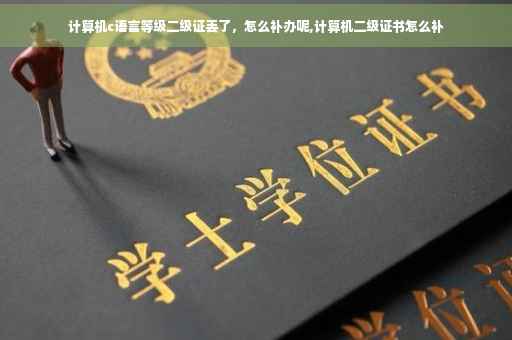 计算机c语言等级二级证丢了，怎么补办呢,计算机二级证书怎么补