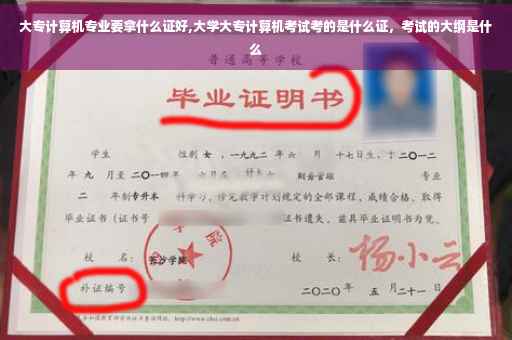 大专计算机专业要拿什么证好,大学大专计算机考试考的是什么证，考试的大纲是什么