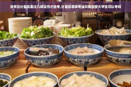 没学历计算机要过几级证书才能考,计算机等级考试只有在校大学生可以考吗