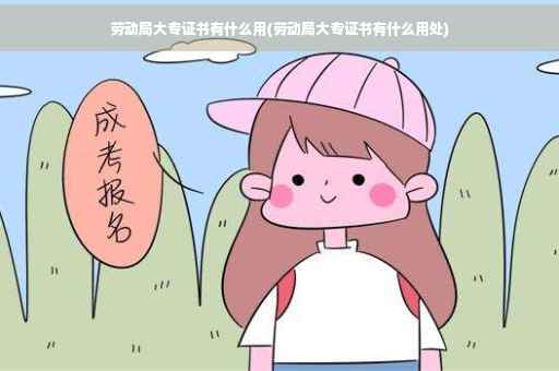 劳动局大专证书有什么用(劳动局大专证书有什么用处)