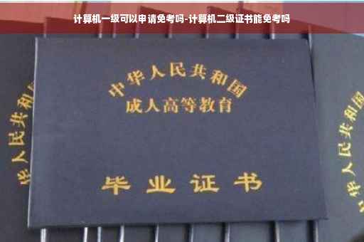 计算机一级可以申请免考吗-计算机二级证书能免考吗