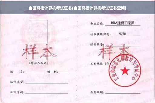 全国高校计算机考试证书(全国高校计算机考试证书查询)